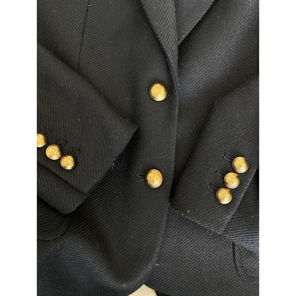 Banana Republic Black Wool Jacket Blazer Size 8 - Picture 7 of 10